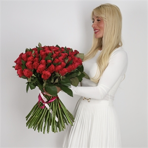 Букет из 101 розы Кения Таказия 50 см 3931