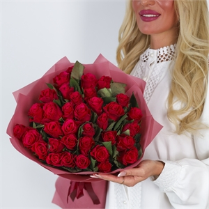 Букет из 35 роз Кения Таказия 50 см 3994