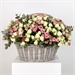 Корзина из роз кустовых Микс 2942